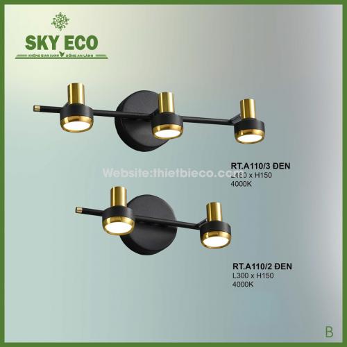Đèn rọi tranh RT.A110/2/3 Đen - Trắng